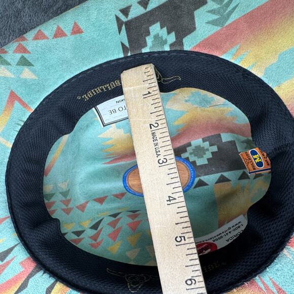 Western Cowboy BULLHIDE FUR Hat BY MonteCarlo HAT COMPANY SMALL SIZE UNISEX - Picture 7 of 14